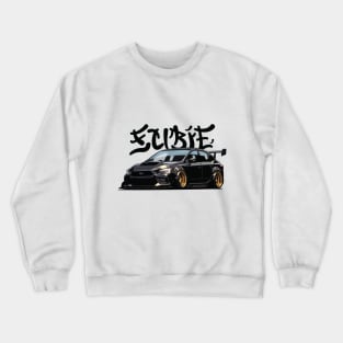 Impreza WRX Car Art - Subaru STI Widebody Modified JDM Car Crewneck Sweatshirt